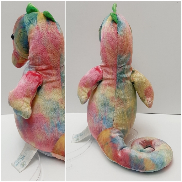 🍒 BAB Build-A-Bear Seahorse Tie-Dye Rainbow Plush Soft Kids Toy - Picture 10 of 11